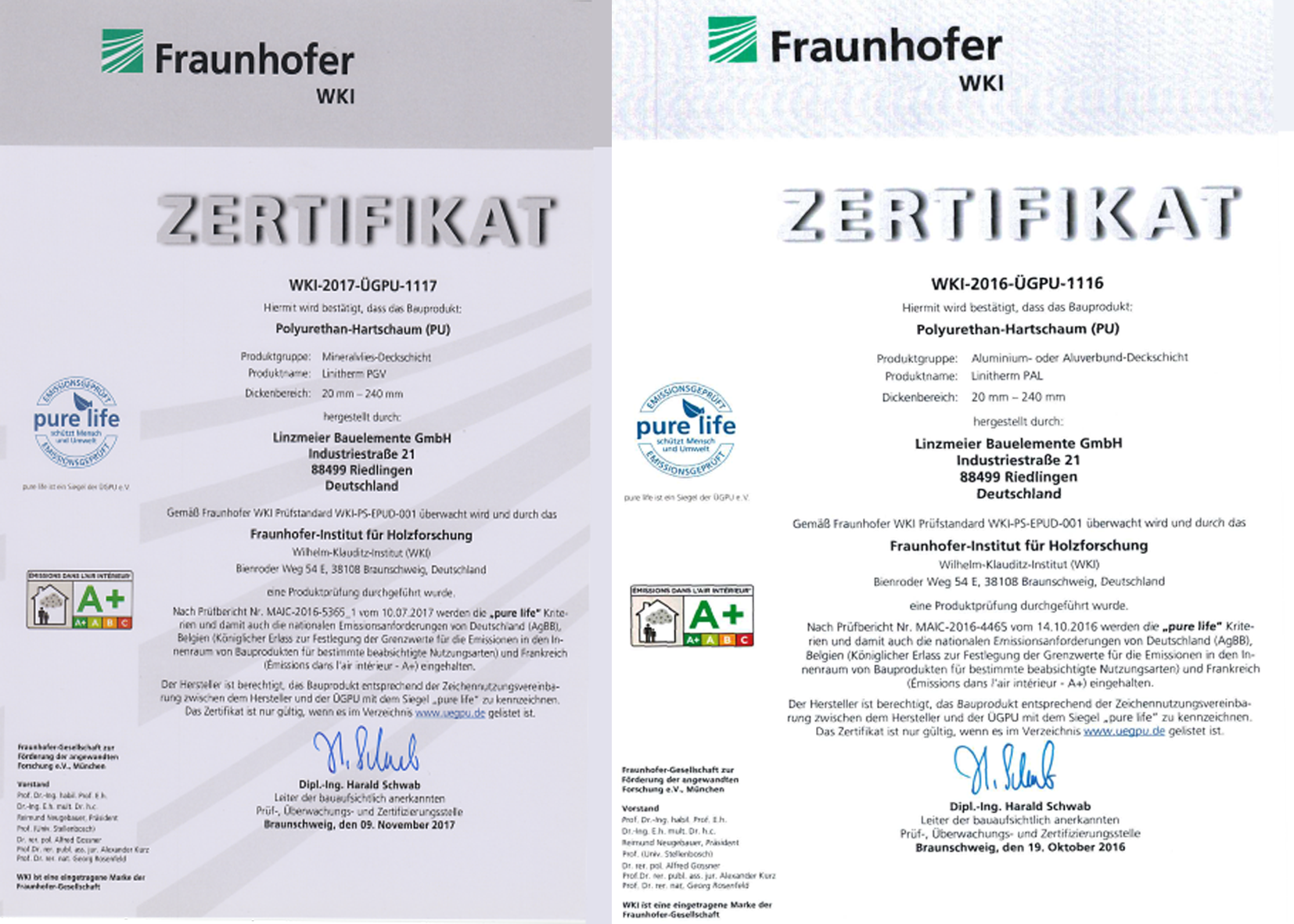 Certyfikat jakości Montes